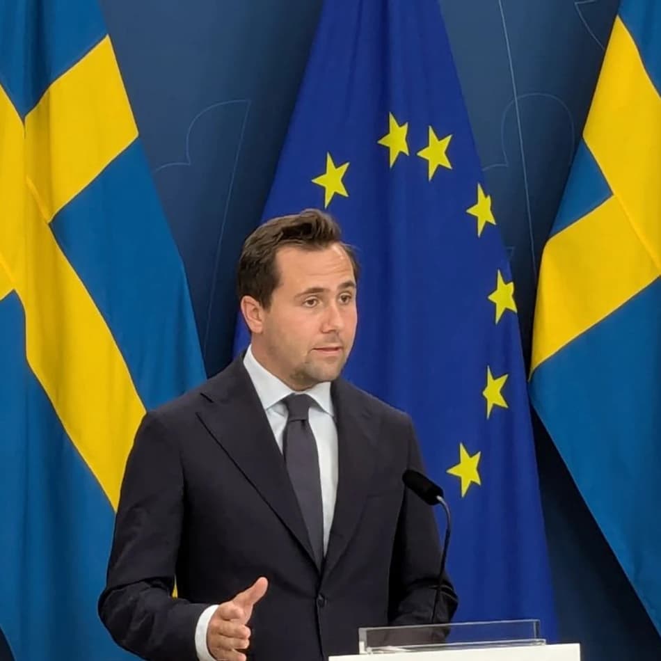 Bistånds- och utrikeshandelsminister Benjamin Dousa
