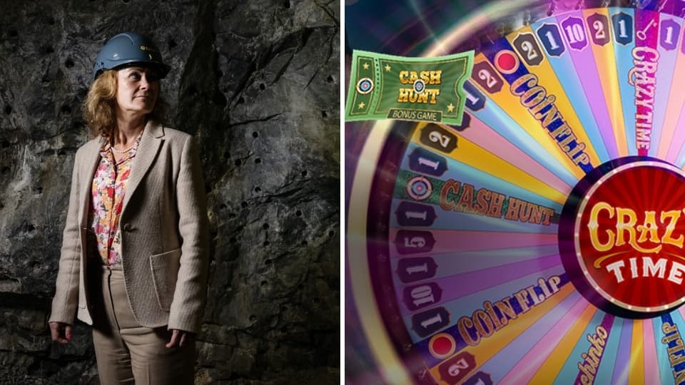 Epirocs VD Helena Hedblom och Evolutions spel Crazy Time