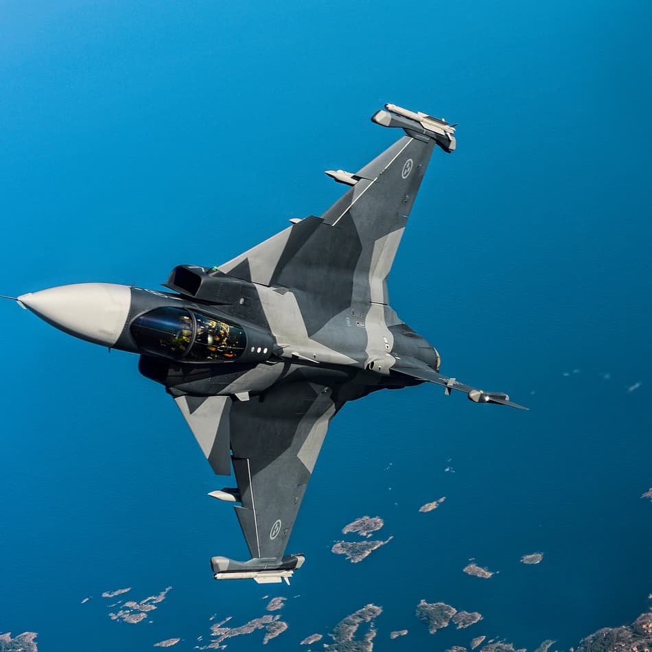 Gripen E. Foto: Saab
