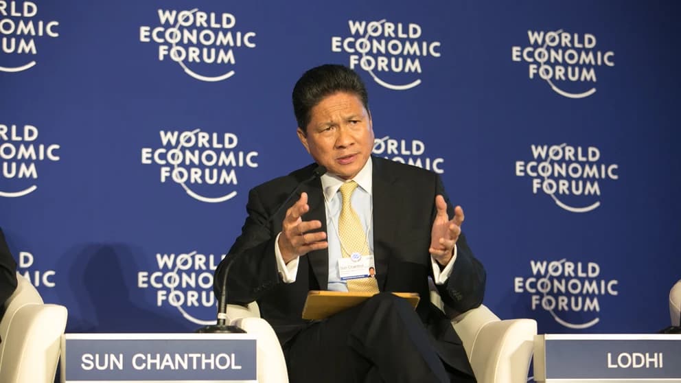 Kambodjas vice premiärminister Sun Chanthol, April 21, 2015. World Economic Forum / Sikarin Fon Thanachaiary