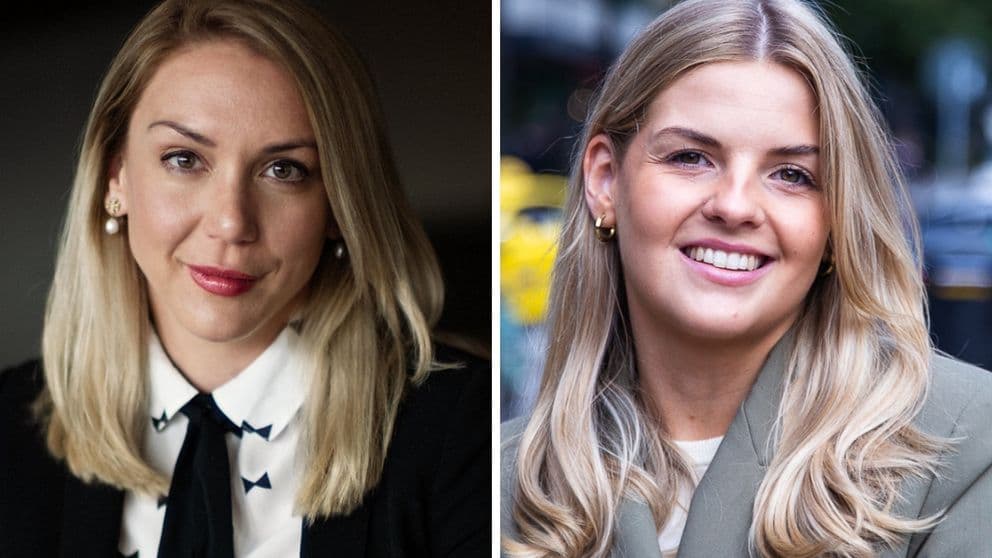 Nordnets sparekonom Frida Bratt och Avanzas privatekonom Felicia Schön