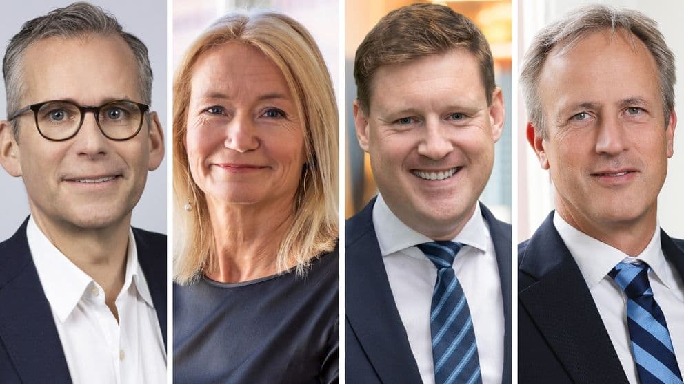 Krister Karlsson, Annika Ekström, Daniel Tellberg och Leiv Synnes sitter i SBB:s ledning.