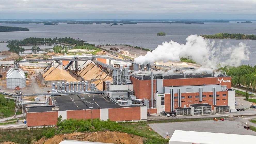 Metsä Boards bruk i Joutseno i Finland
