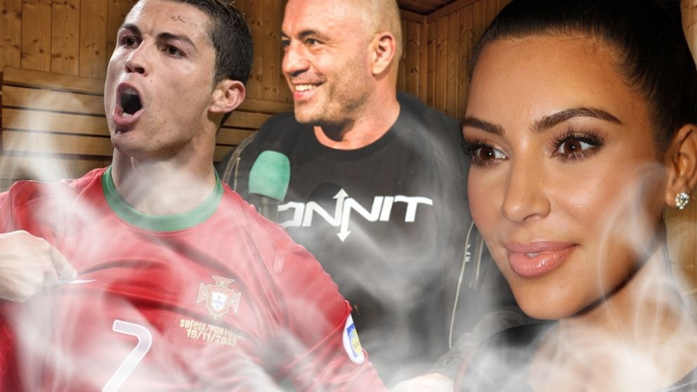 Cristiano Ronaldo, Joe Rogan och Kim Kardashian är alla stora fan av att basta. Fotomontage: Placera/Drew DeGennaro/Eva Rinaldi/Flickr