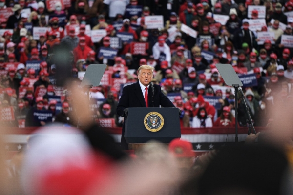 Politik, Donald Trump på valmöte i Reading, Pennsylvania